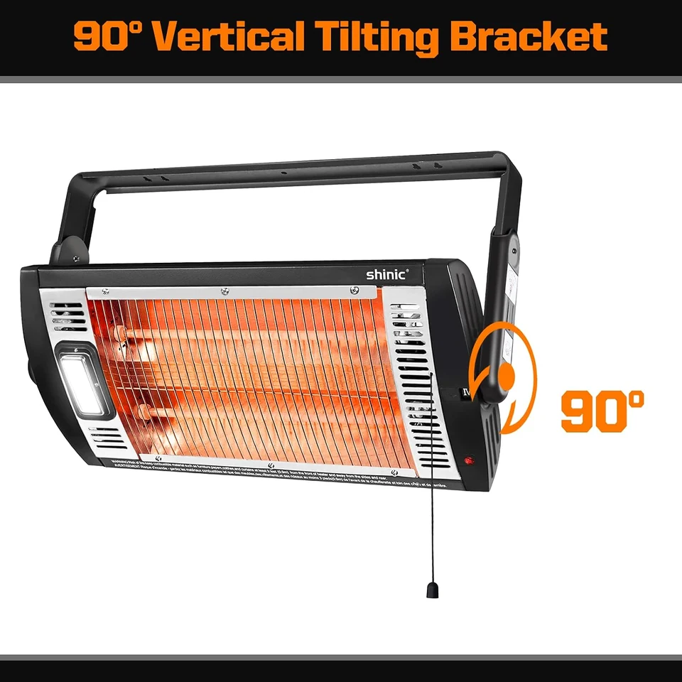 SHINIC Ceiling-Mounted Quartz Heater, product view 8