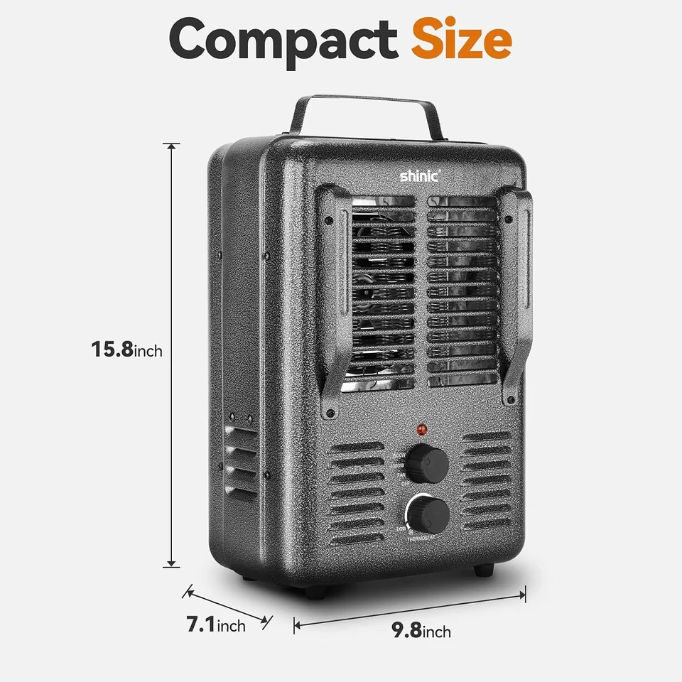 SHINIC Metal Milkhouse Utility Heater, product view 6