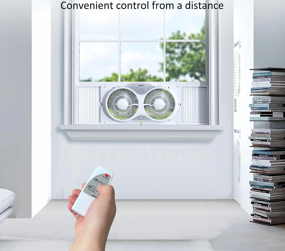 Remote control for a SHINIC twin window fan